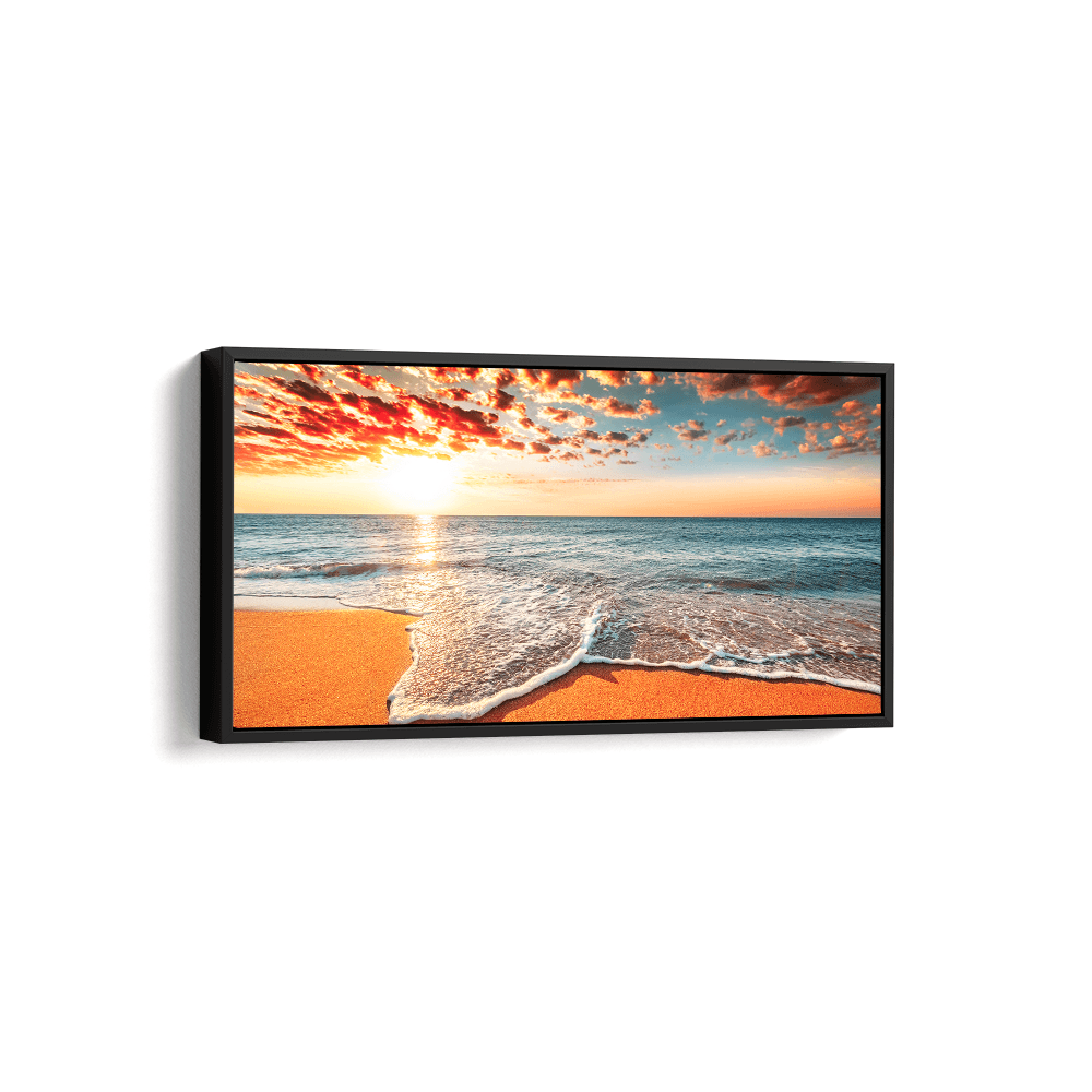 Quadro Entardecer na Praia