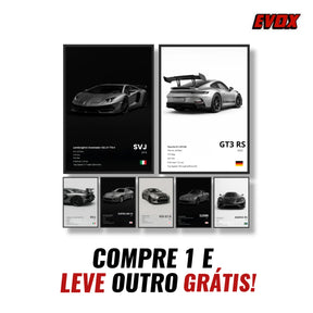 Pôster CarX® - Quadro Ultra HD (COMPRE 1 E LEVE OUTRO GRÁTIS)